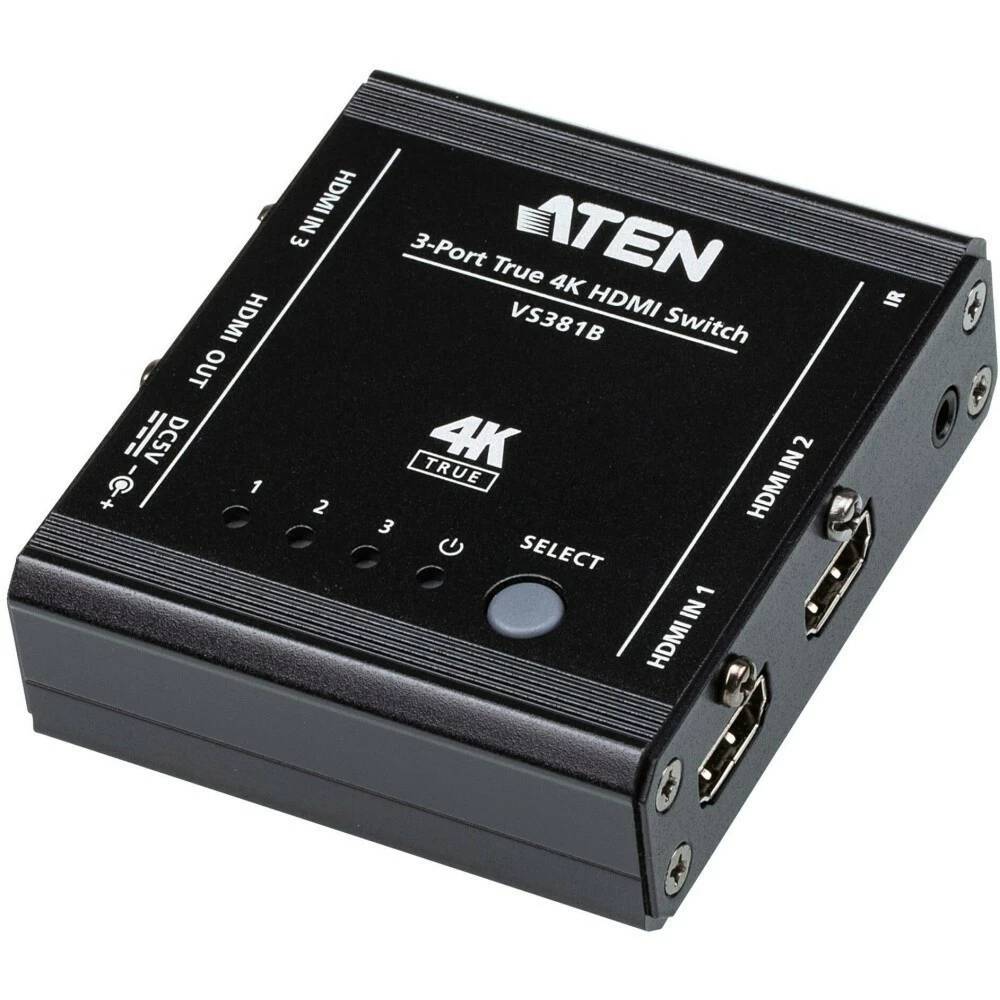 Переключатель HDMI Aten VS381B-AT, 3in -> 1out