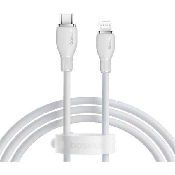 Кабель Lightning (M) - USB2.0 (M), 1.2м, Baseus Pudding Series P10355701221-00, белый