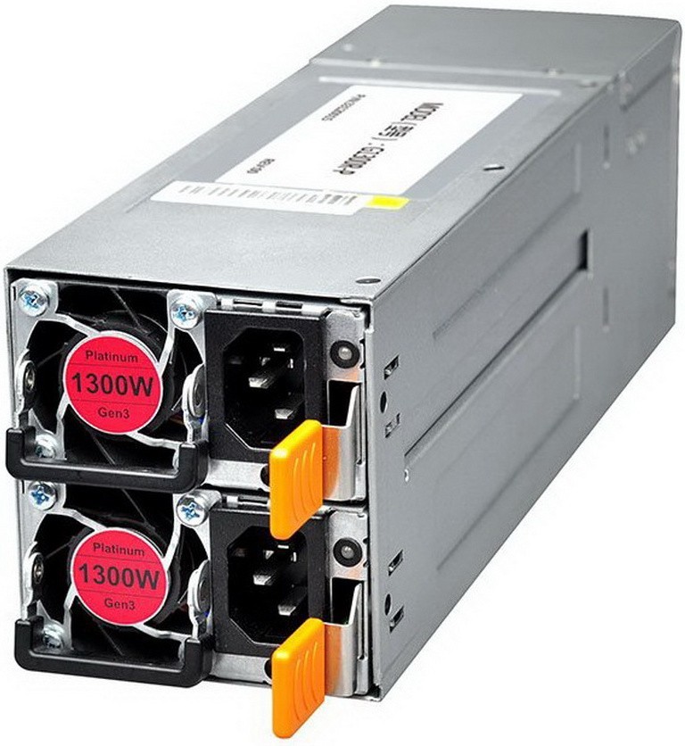Блок питания 2x1300Вт, Gooxi GC1300PMP, 80 Plus Platinum, APFC, 1U