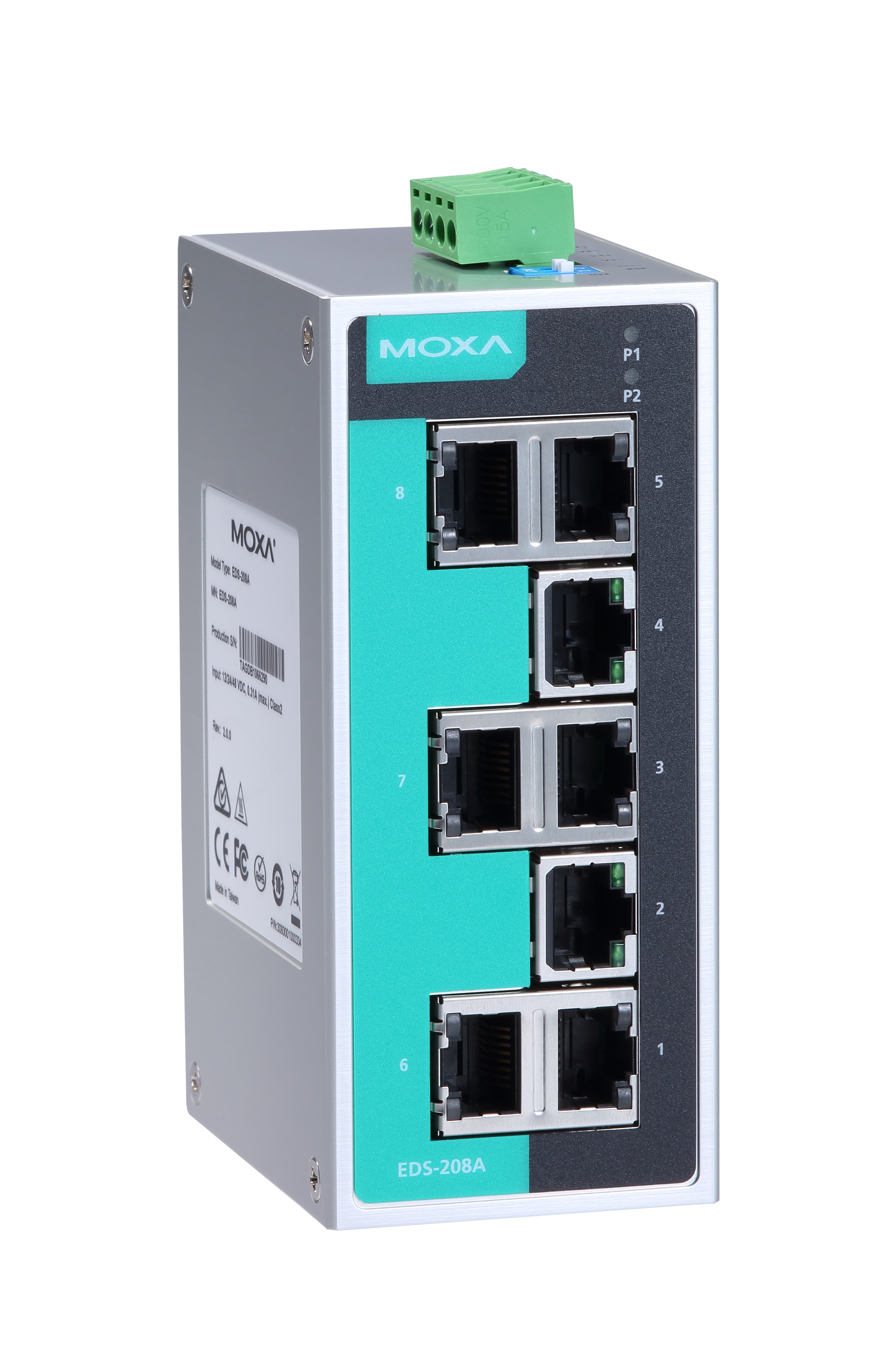 Коммутатор Moxa EDS-208A-T, 8xLAN 100Mbps