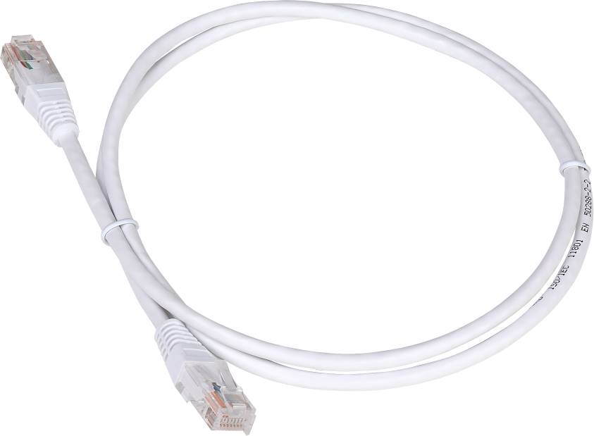 Патч-корд 0.3м, UTP cat.5e, Lanmaster TWT-45-45-0.3-WH, белый