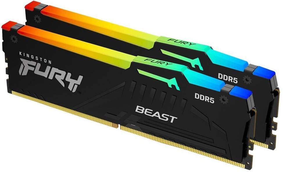 Оперативная память 32Gb Kingston FURY Renegade RGB KF564C32BBAK2-32, DDR V, PC-51200, 6400MHz, kit 2x16Gb