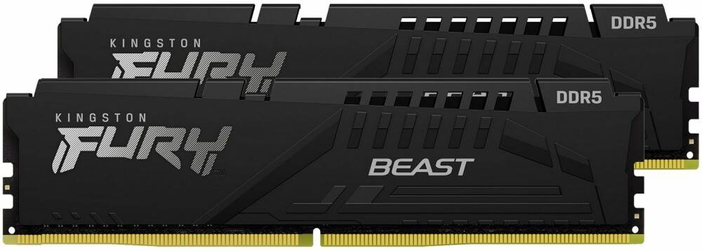 Оперативная память 32Gb Kingston FURY Beast KF564C32BBK2-32, DDR V, PC-51200, 6400MHz, kit 2x16Gb