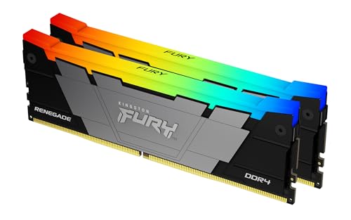 Оперативная память 16Gb Kingston FURY Renegade RGB KF432C16RB2AK2/16, DDR IV, PC-25600, 3200MHz, kit 2x8Gb