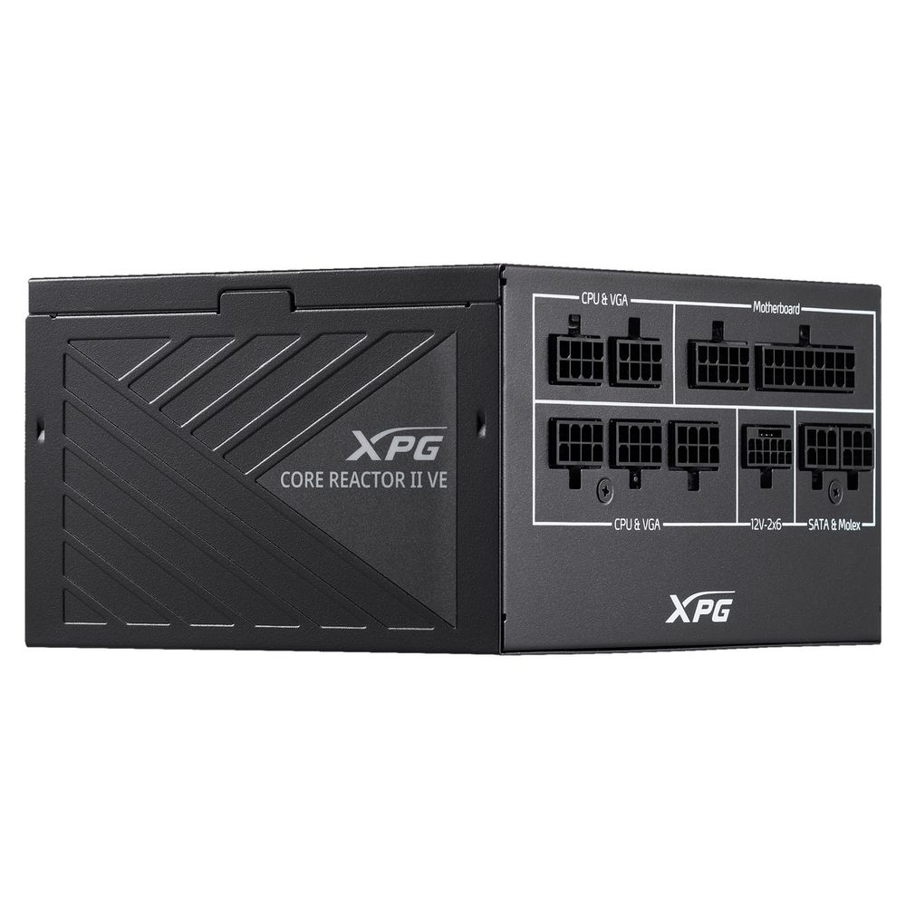 Блок питания 750Вт, XPG CORE REACTOR II VE COREREACTORIIVE750G-BKCEU, 80 Plus Gold, APFC, ATX