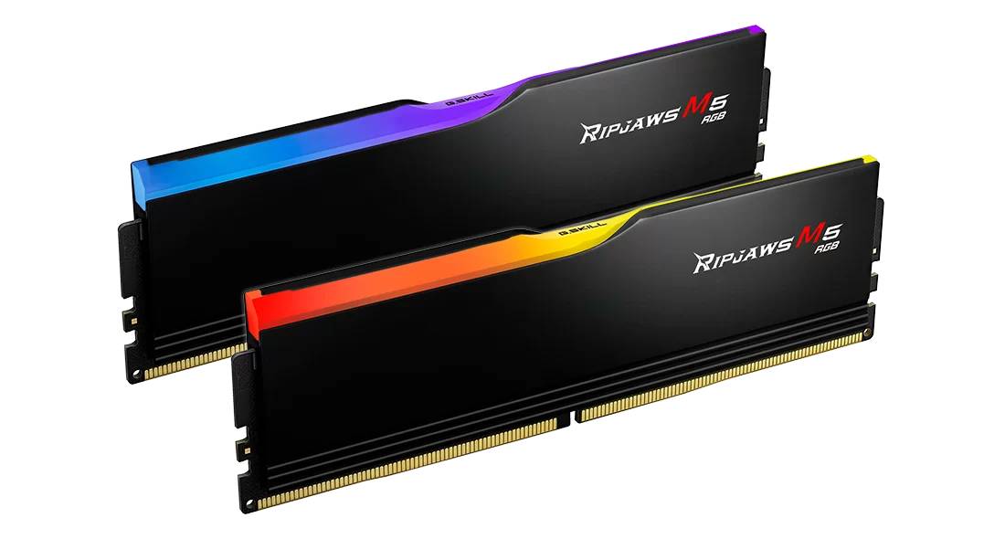 Оперативная память 32Gb G.Skill Ripjaws M5 RGB Black F5-6000J3238F16GX2-RM5RK, DDR V, PC-48000, 6000MHz, kit 2x16Gb