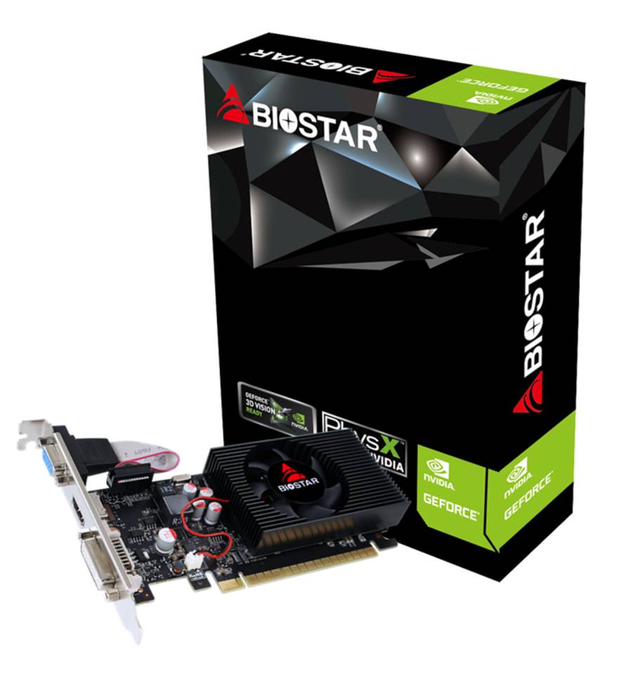 Видеокарта GeForce GT 730, 4Gb GDDR3 128bit, Biostar VN7313TH41, LP, RTL