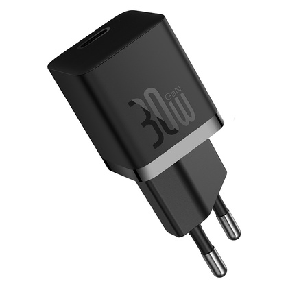 Сетевое зарядное устройство Baseus GaN5 Fast Charger Mini 1C 30W (CCGN070401), черный