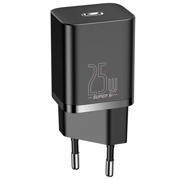Сетевое зарядное устройство Baseus Super Si Quick Charger 1C 25W (CCSP020101), черный