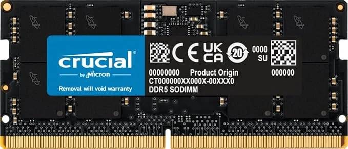 Оперативная память для ноутбука 16Gb Crucial CB16GS4800, SODIMM DDR V, PC-38400, 4800MHz