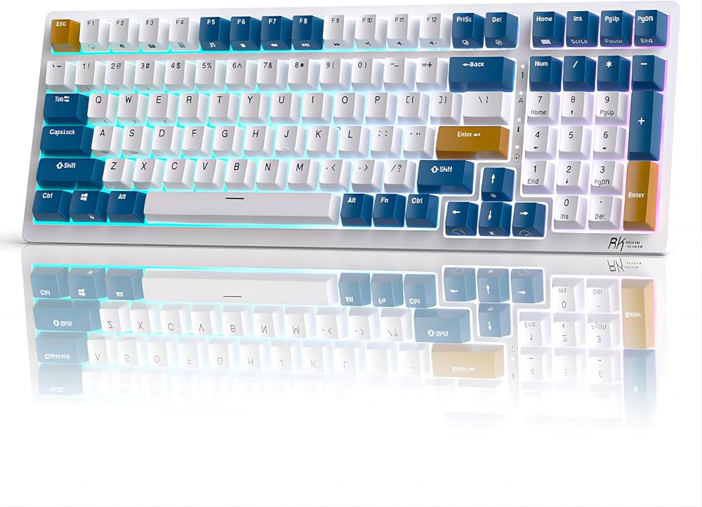 Клавиатура Royal Kludge RK98 RGB Klein Blue (Brown switch)