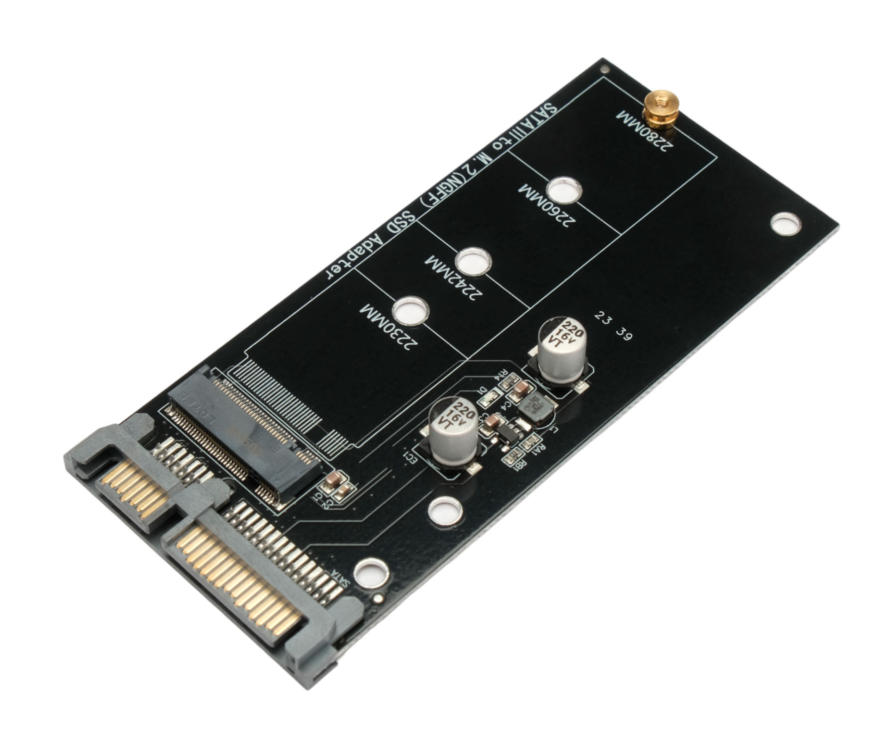 Адаптер SATA - M.2 SATA SSD, Gembird/Cablexpert EE18-M2S3PCB-02