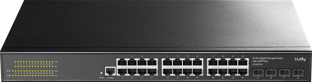 Коммутатор Cudy GS2024S2, 24xLAN 1Gbps, 4xSFP
