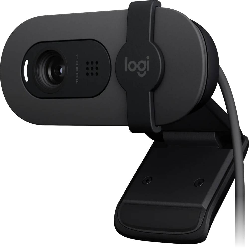 WEB камера Logitech Brio 100 Full, USB, графитовый, 960-001587
