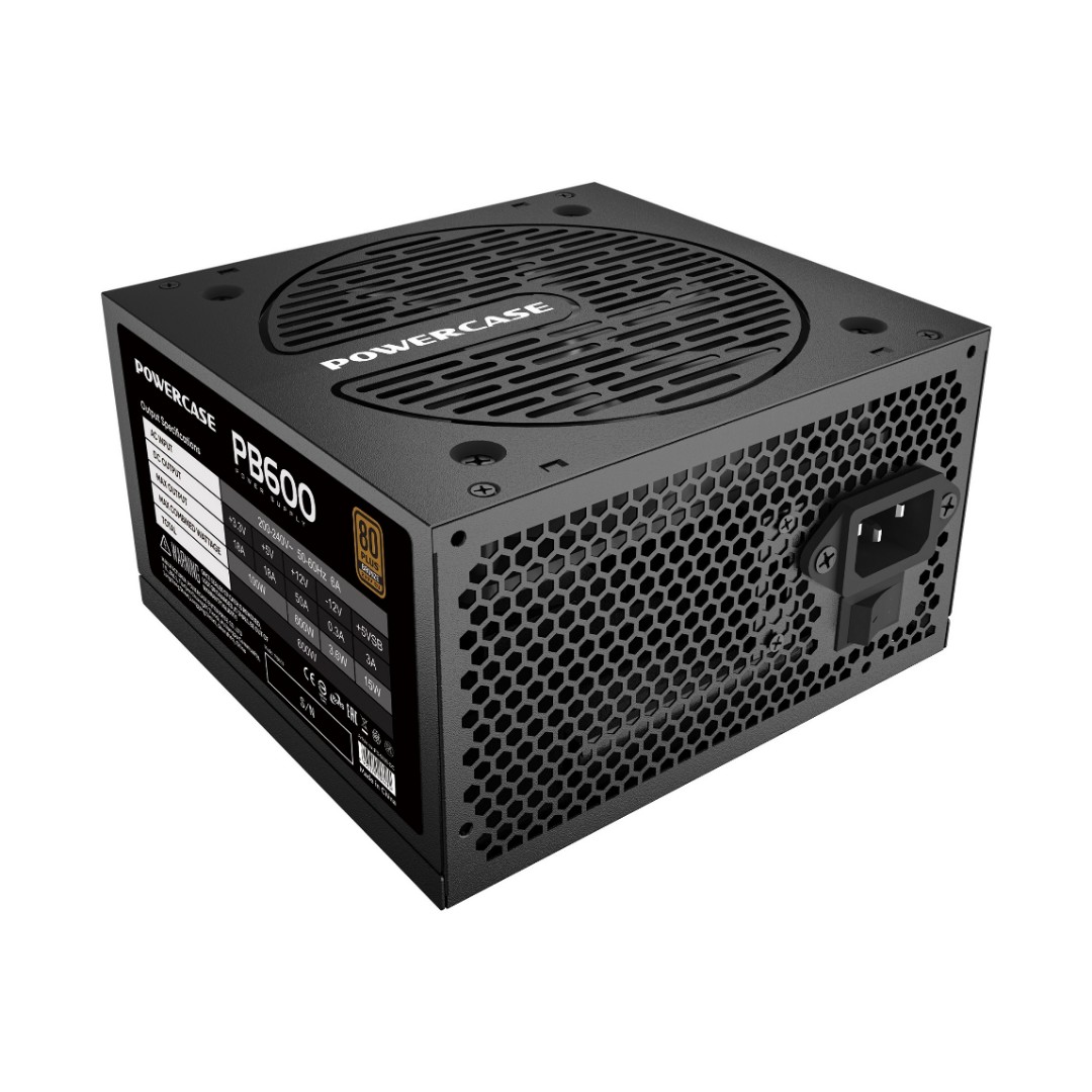 Блок питания 600Вт, Powercase PB600 PS-600B-DC, 80 Plus Bronze, APFC, ATX