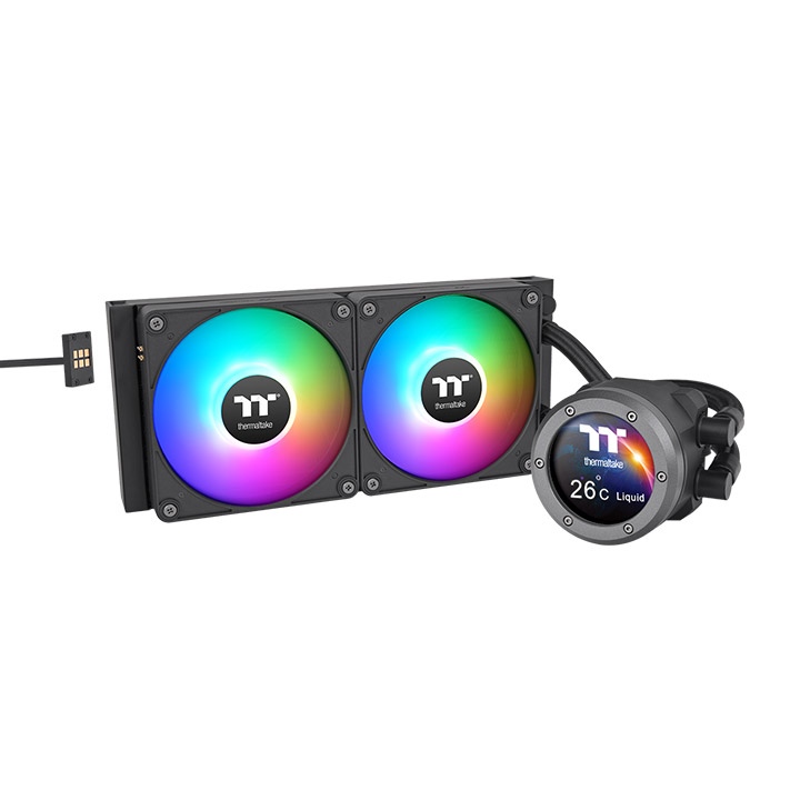 Жидкостное охлаждение Thermaltake TH240 V2 Ultra EX ARGB (CL-W414-PL12SW-A) (LGA1700 Ready)