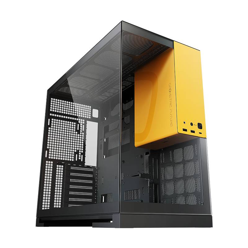 Корпус Geometric Future Model 5 Black Yellow (1AM5WKBY00100), без БП, E-ATX
