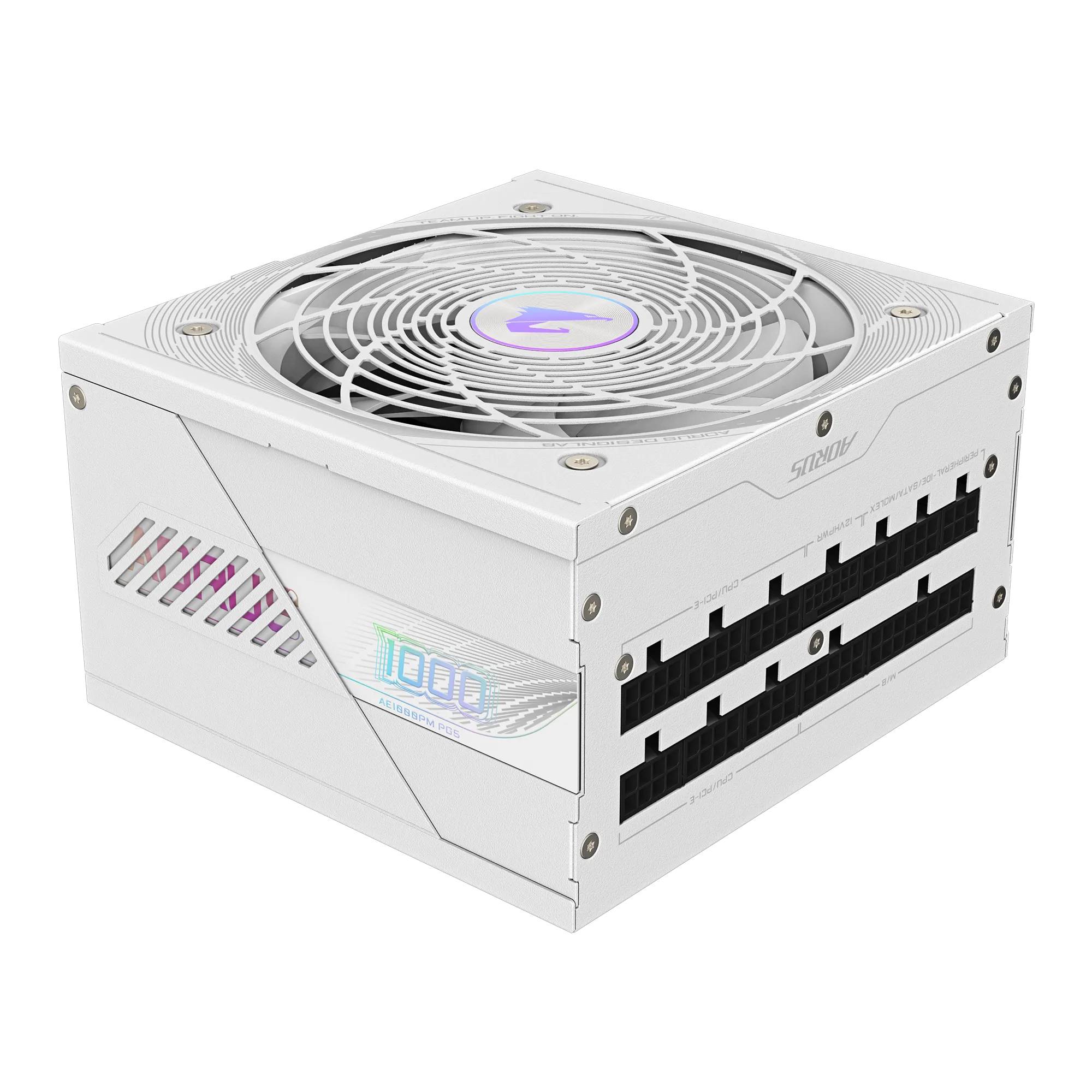 Блок питания 1000Вт, Gigabyte GP-AE1000PM PG5 ICE, 80 Plus Platinum, APFC, ATX
