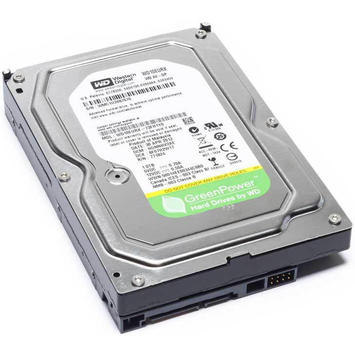 1Tb WD AV-GP, WD10EURX, 5400rpm, SATA III, 64Mb