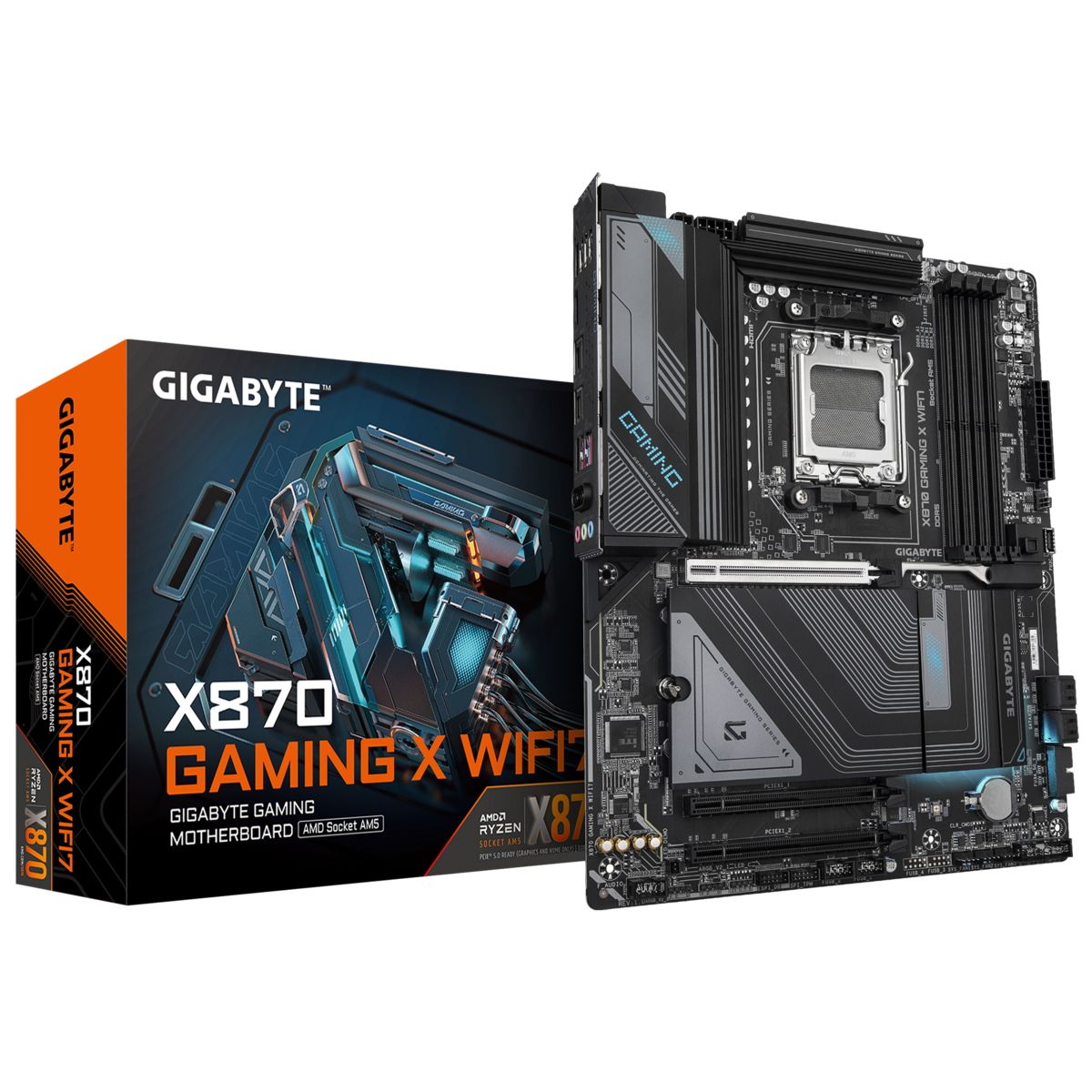 Материнская плата Gigabyte X870 GAMING X WIFI7, AM5, (HDMI), 4xDDR V, ATX