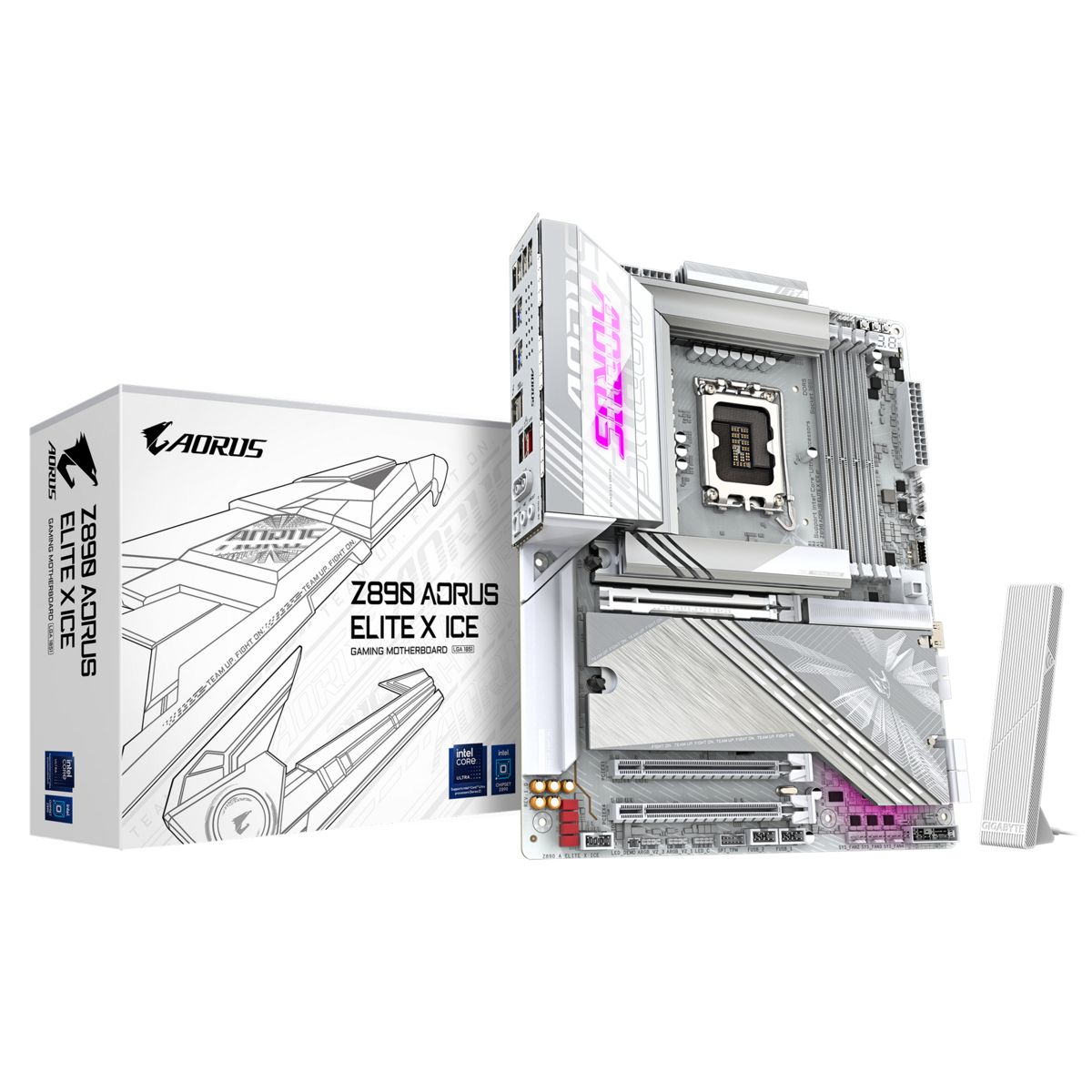Материнская плата Gigabyte Z890 AORUS ELITE X ICE, LGA1851, 4xDDR V, ATX