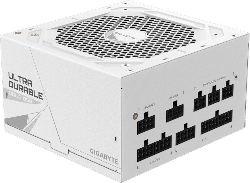 Блок питания 850Вт, Gigabyte GP-UD850GM PG5W WHITE, 80 Plus Gold, APFC, ATX