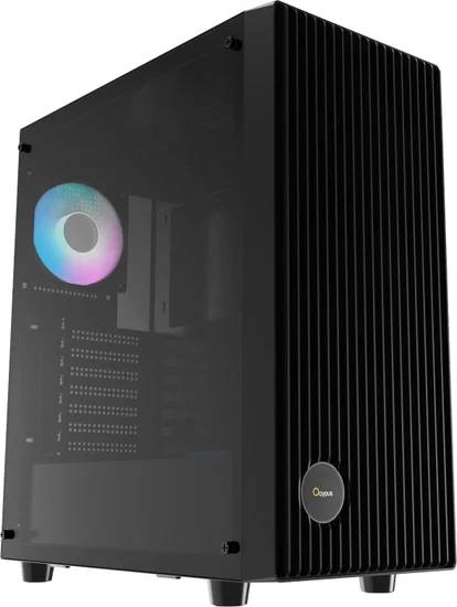 Корпус Ocypus Gamma C70 ARGB Black (Gamma-C70-BKG400XX-GL), без БП, ATX