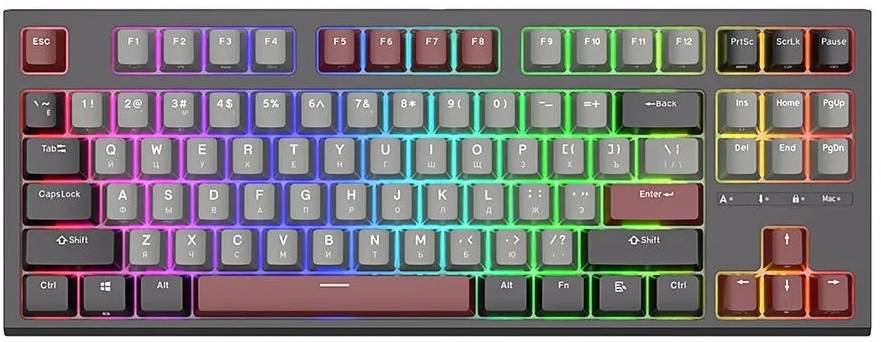 Клавиатура Royal Kludge RK-R87 Black (USB, Blue switch)