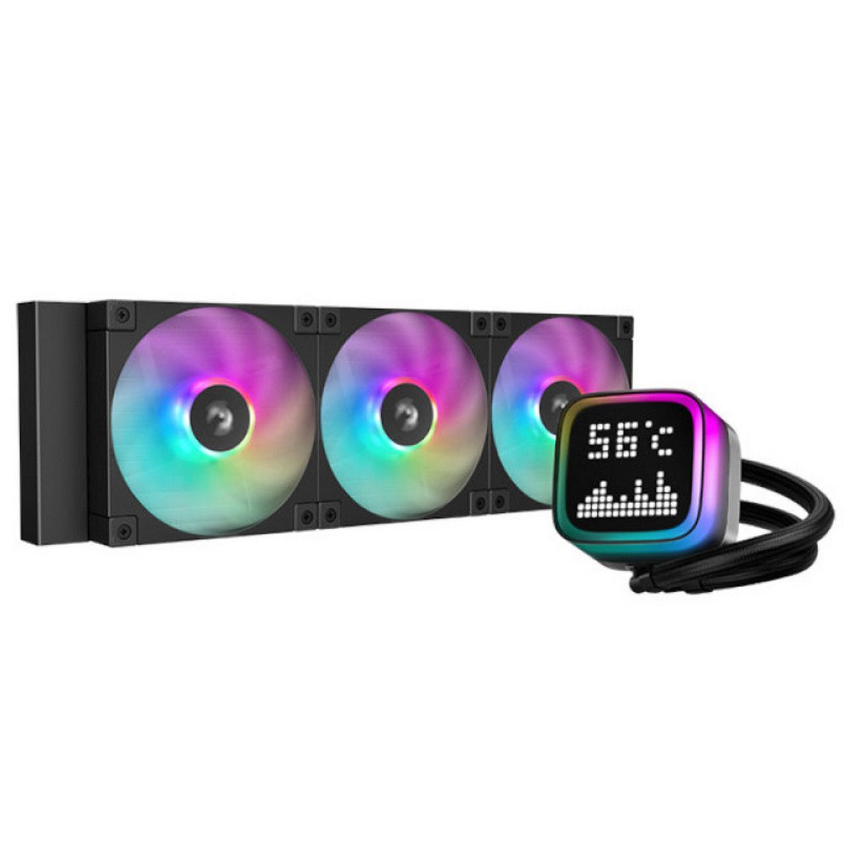 Жидкостное охлаждение DeepCool LP360 R-LP360-BKMSNC-G-1 (LGA1700 Ready)