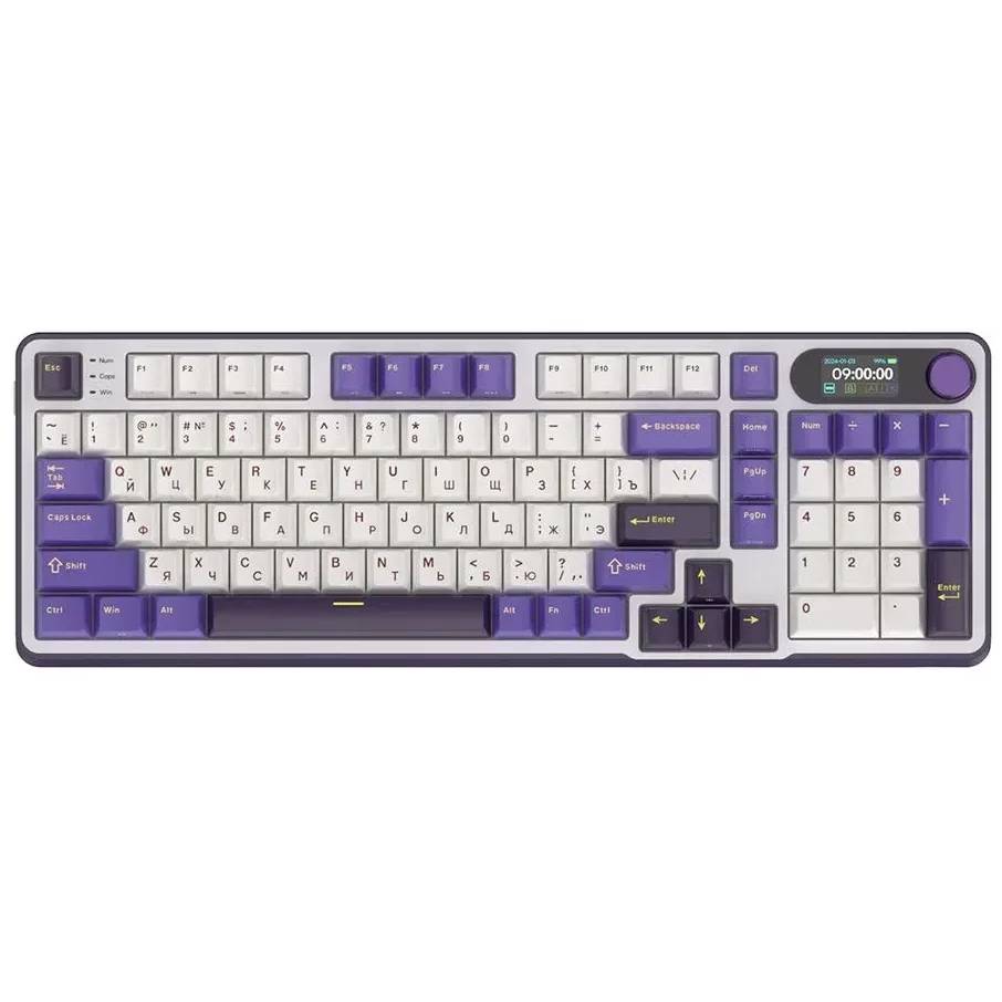Клавиатура Royal Kludge RK-S98 Blackberry (Chartreuse switch)