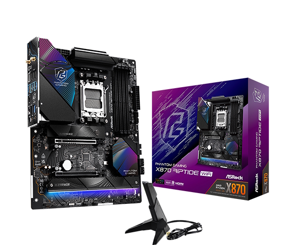 Материнская плата ASRock X870 Riptide WiFi, AM5, (HDMI), 4xDDR V, ATX