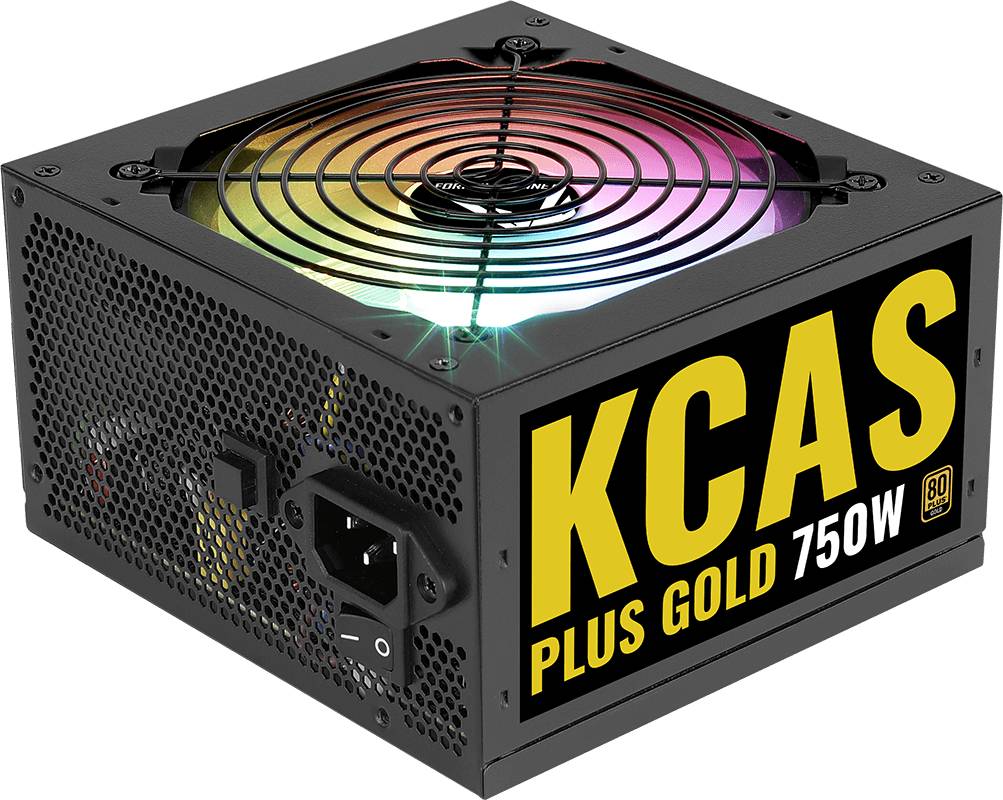 Блок питания 750Вт, Formula KCAS Plus Gold 750W RGB (kcas plus 750g), 80 Plus Gold, APFC, ATX