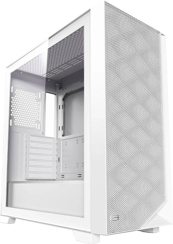 Корпус PcCooler C3D510 WH ARGB (C3D510-WHP3-GL), без БП, ATX