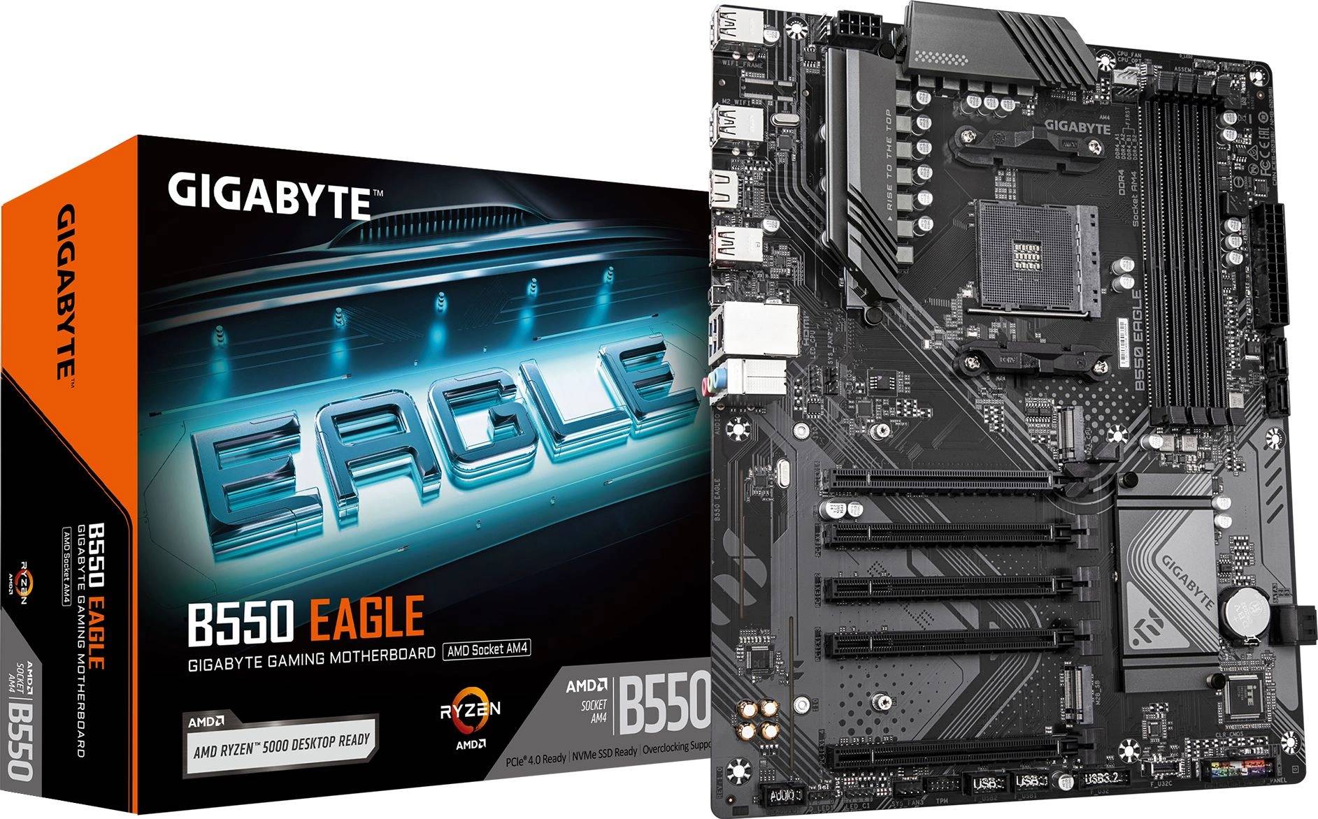 Материнская плата Gigabyte B550 EAGLE, AM4, (HDMI), 4xDDR IV, ATX