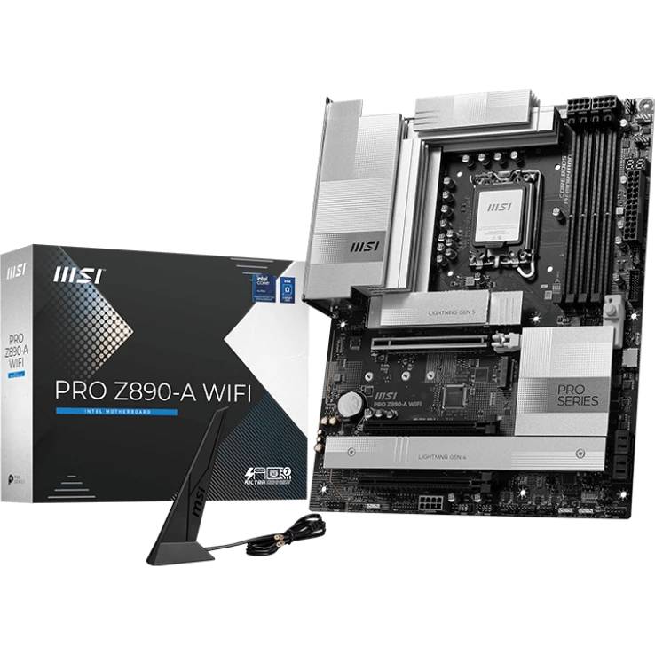 Материнская плата MSI PRO Z890-A WIFI, LGA1851, (HDMI), 4xDDR V, ATX
