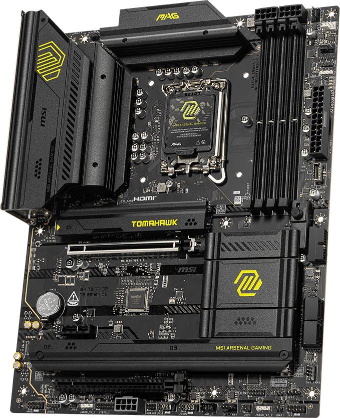 Материнская плата MSI MAG B860 TOMAHAWK WIFI, LGA1851, (HDMI, DP), 4xDDR V, ATX