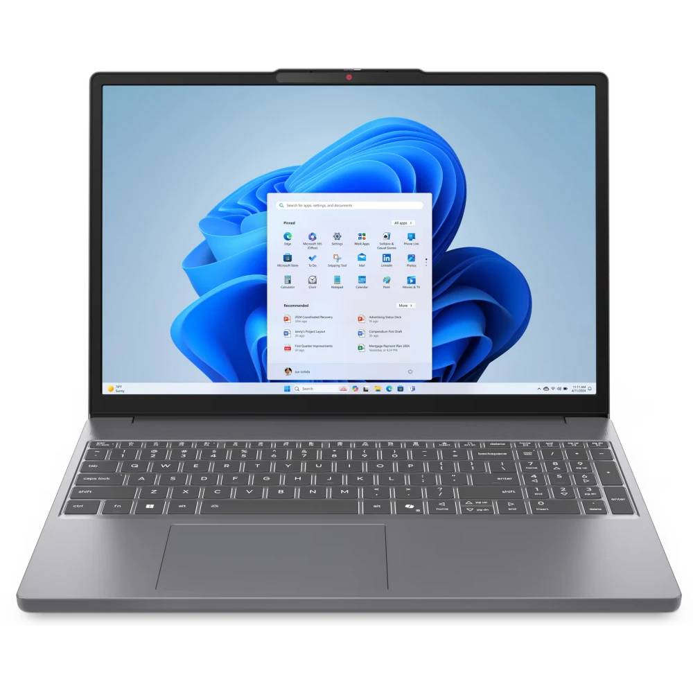 Ноутбук Lenovo IdeaPad Slim 3 15IRH10 (83K10032RK), 15.3", Core i7 13620H/ 16Gb/ 512SSD/ Luna Grey