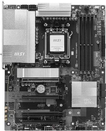 Материнская плата MSI PRO B850-P WIFI, AM5, (HDMI), 4xDDR V, ATX
