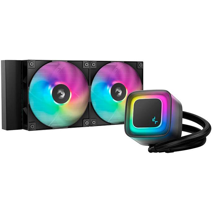 Жидкостное охлаждение DeepCool LE240 V2 ARGB Black R-LE240-BKAMMC-G-2, 250W (LGA1700 Ready)