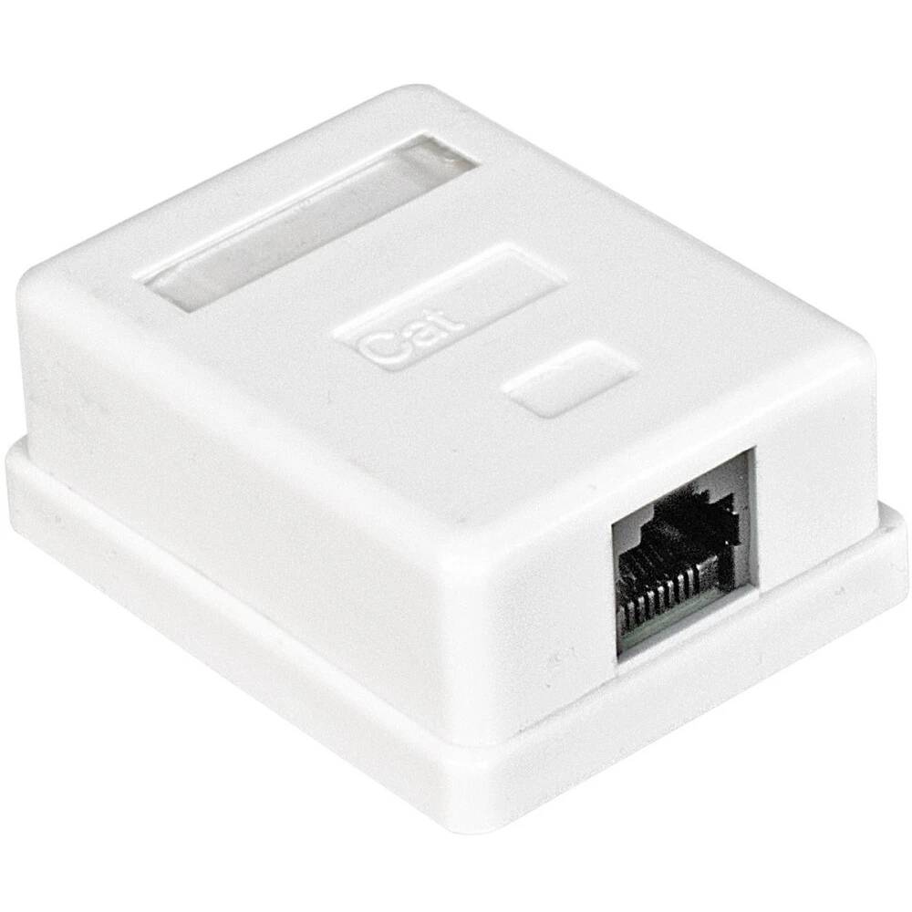 Розетка сетевая внешняя RJ-45, ExeGate SM1-RJ45-C6 EX292844RUS, кат. 6