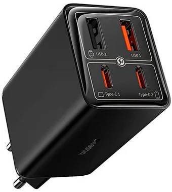 СЗУ Baseus GaN6 Pro P10162705112-00, черный, 2xUSB Type-A, 2xUSB Type-C