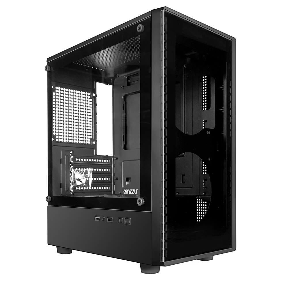 Корпус Ginzzu CL402, без БП, mATX