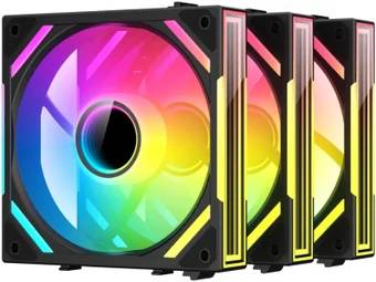 Вентилятор 12x12см XASTRA FS120W ARGB reverse triple pack (FS120-3WA-SRX-GL), 3шт