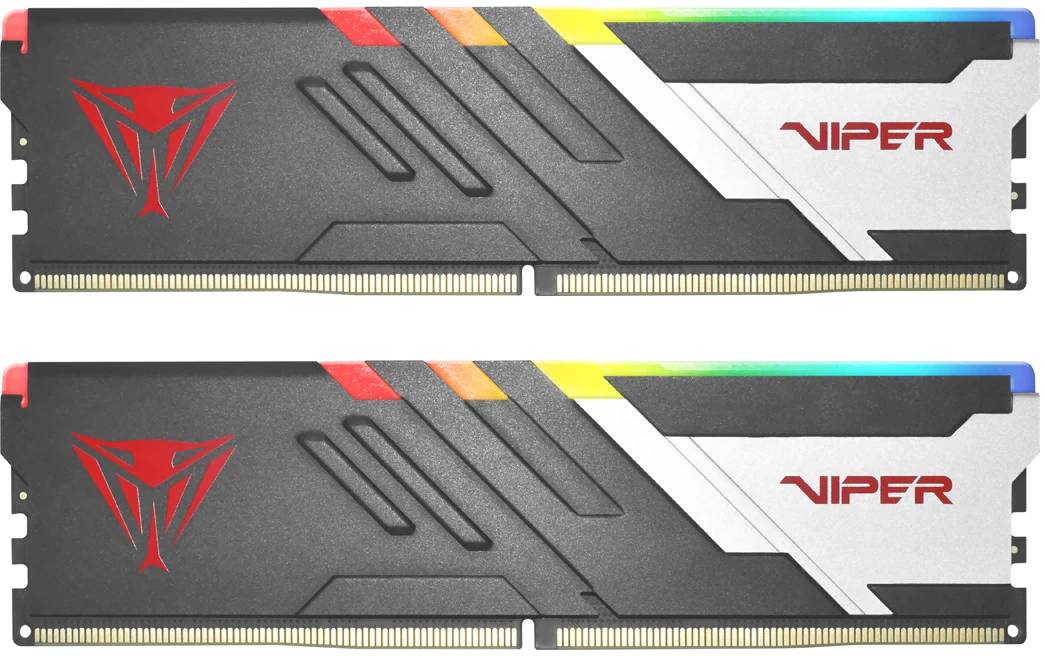 Оперативная память 64Gb Patriot Viper Venom RGB PVVR564G600C30K, DDR V, PC-48000, 6000MHz, kit 2x32Gb