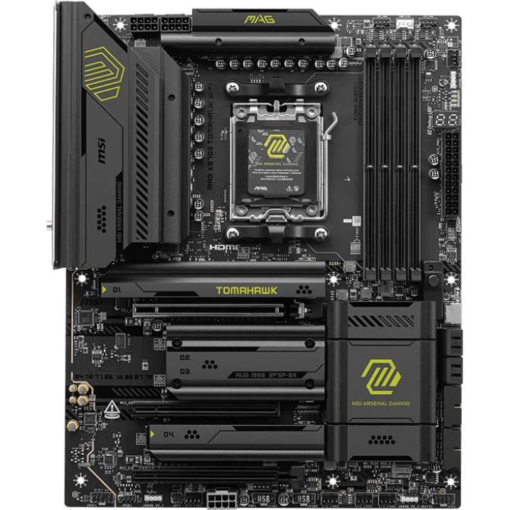 Материнская плата MSI MAG X870E TOMAHAWK WIFI, AM5, (HDMI), 4xDDR V, ATX