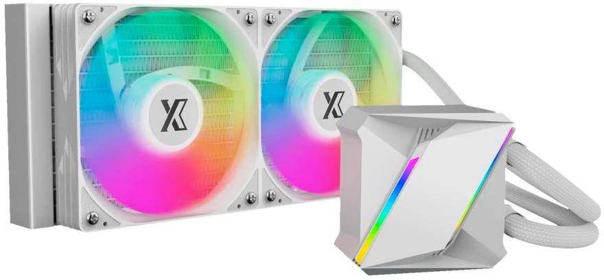 Жидкостное охлаждение XASTRA LM240 ARGB WH (LM240-WHAFXX-GL), 265W (LGA1700 Ready)
