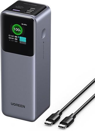 Внешний аккумулятор 25000мАч Ugreen PB722 35525B, Gray