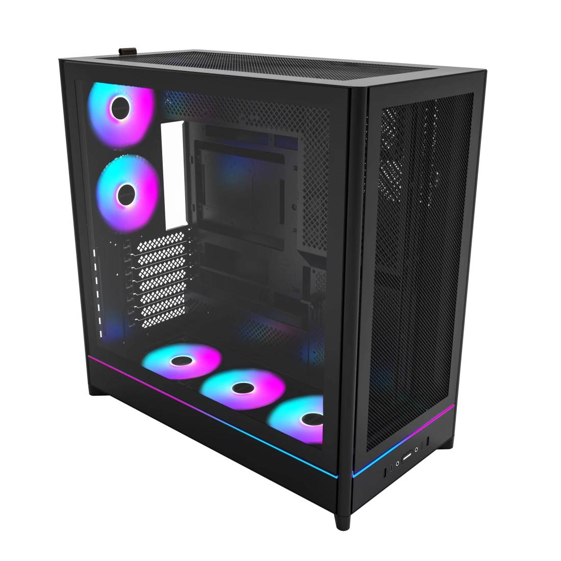 Корпус Montech HS01 Pro Black, без БП, ATX