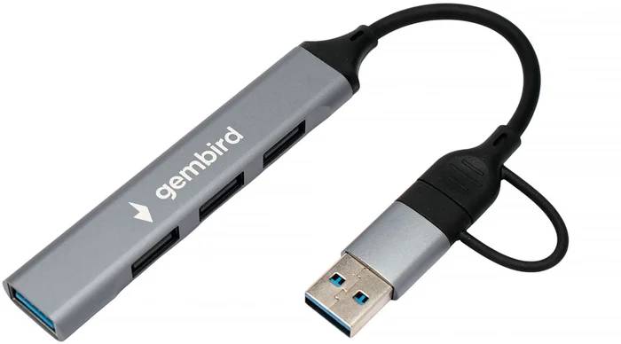 Разветвитель USB Gembird UHB-C204, 4xUSB-A