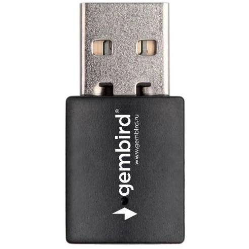 Сетевая карта Wi-Fi, Gembird WNP-UA-018, 2.4/5GHz, 600MBps, Bluetooth 4.2, USB